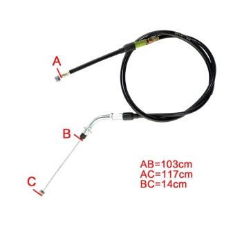 1 199 р. Тросик сцепления AHL Suzuki DR250 94-95, DR350 95-96, DR350SE 94-99 (45-2043)  пм-00030042  с доставкой в г. Кемерово. Увеличить фотографию 3