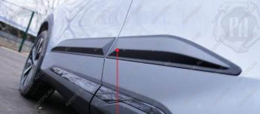 1 279 р. Молдинг двери передний правый Русская Артель  Geely Atlas  FX11 (2023-2025) (шагрень)  с доставкой в г. Кемерово