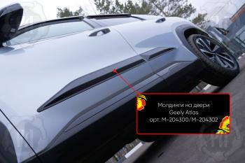 Молдинг двери передний левый Русская Артель Geely Atlas  FX11 (2023-2025) (глянец под покраску)