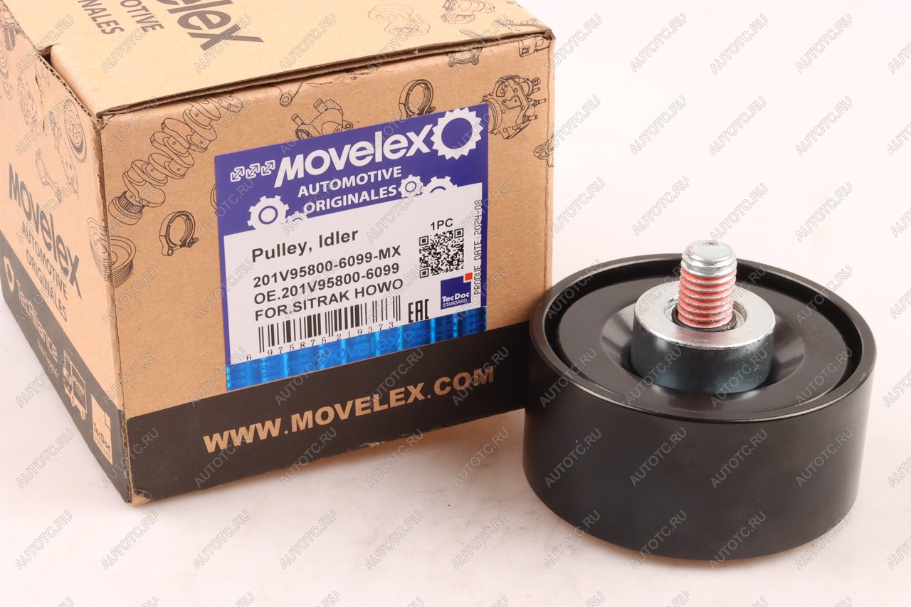 1 299 р. Ролик приводного ремня SITRAK HOWO обводной MOVELEX MOVELEX 201v958006099-mx MOVELEX 201v958006099-mx  с доставкой в г. Кемерово