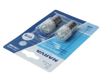 1 069 р. Лампа светодиодная 12V P21/5W BAY15d блистер (2шт.) LED NARVA NARVA 18147-2бл NARVA 18147-2бл  с доставкой в г. Кемерово. Увеличить фотографию 2