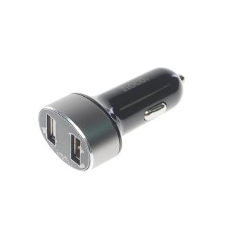 429 р. Устройство зарядное в прикуриватель 2USB 12-24V 2.1A с дисплеем HOCO HOCO z26 black HOCO z26 black  с доставкой в г. Кемерово. Увеличить фотографию 1