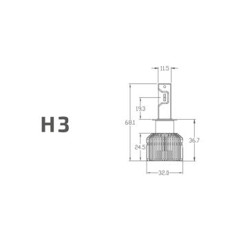 2 799 р. Лампа светодиодная 12V H3 PK22s бокс (2шт.) MTF MTF lan03k6  с доставкой в г. Кемерово. Увеличить фотографию 6