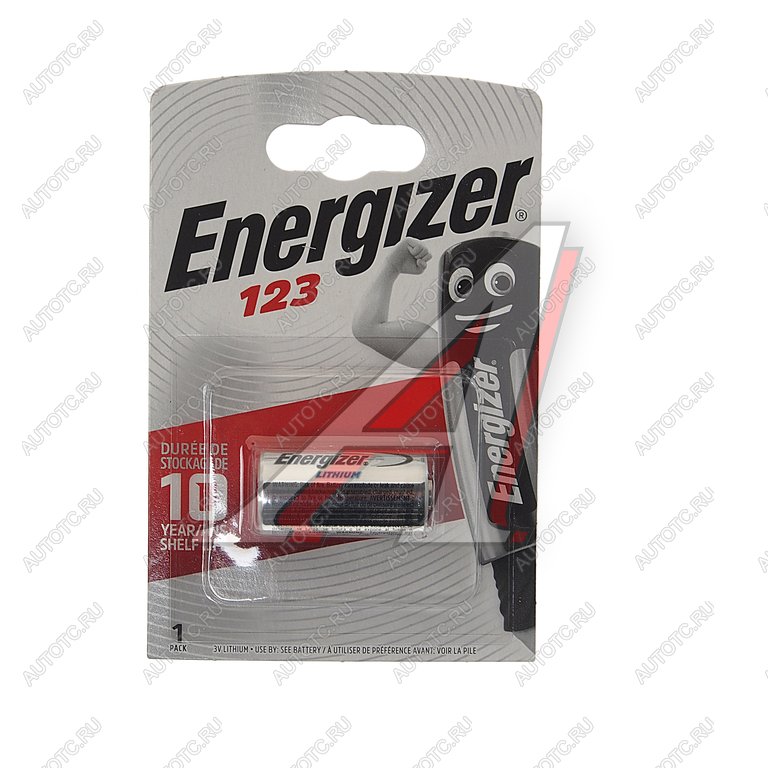 499 р. Батарейка CR123A ВС1 3V (фотоаппарат) блистер 1шт. ENERGIZER ENERGIZER el123 ap bl-1  с доставкой в г. Кемерово