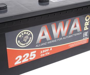 24 999 р. Аккумулятор AWA PRO 225Ач обратная полярность AWA 6ст225(3)  с доставкой в г. Кемерово. Увеличить фотографию 2