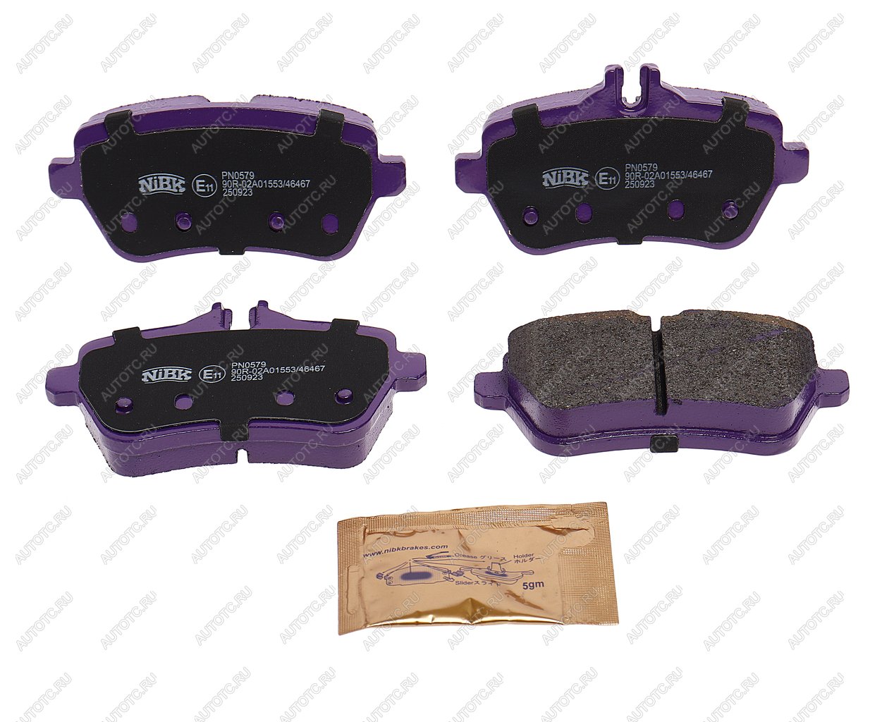 3 399 р. Колодки тормозные MERCEDES SL (R231) (12-) задние (4шт.) NIBK NIBK pn0579  с доставкой в г. Кемерово