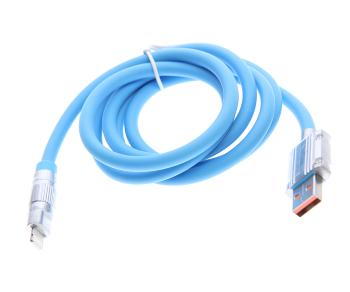 292 р. Кабель USB Type C 1.2м синий XO XO nb227 blue  с доставкой в г. Кемерово. Увеличить фотографию 2