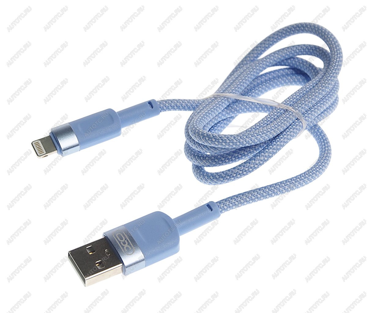 329 р. Кабель iPhone (5-) 1м голубой XO XO nb198 blue  с доставкой в г. Кемерово