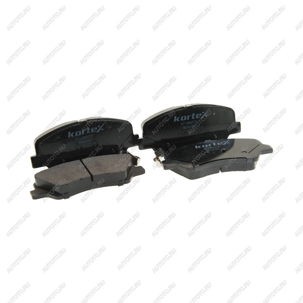 1 499 р. Колодки тормозные HYUNDAI Solaris (11-) KIA Rio (11-) передние (4шт.) KORTEX KORTEX kt1399std  с доставкой в г. Кемерово