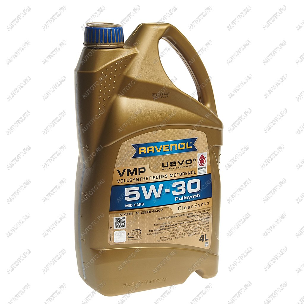 9 649 р. Масло моторное VMP 5W30 синт.4л (Уценка) RAVENOL RAVENOL 1111122-004  с доставкой в г. Кемерово