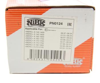 3 399 р. Колодки тормозные MERCEDES Vaneo (02-05) передние (4шт.) NIBK NIBK pn0124 NIBK pn0124  с доставкой в г. Кемерово. Увеличить фотографию 4