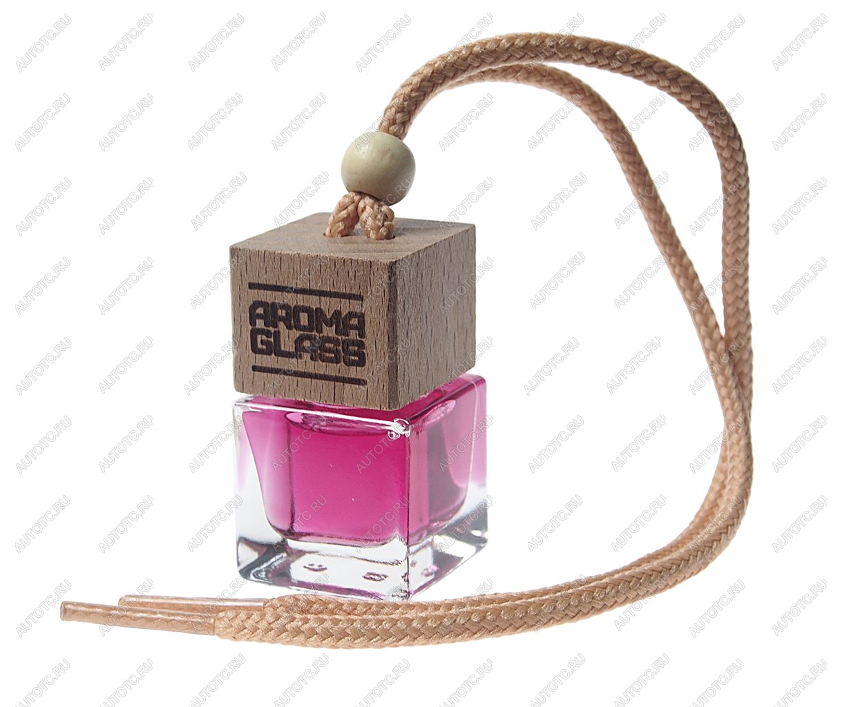 172 р. Ароматизатор подвесной жидкостный (Bubble Gum) с деревянной крышкой Aroma Glass FOUETTE FOUETTE ag-10 FOUETTE ag-10  с доставкой в г. Кемерово