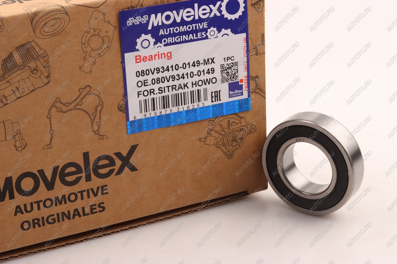 299 р. Подшипник SITRAK HOWO шариковый MOVELEX MOVELEX 080v934100149-mx MOVELEX 080v934100149-mx  с доставкой в г. Кемерово