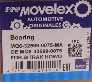 1 139 р. Подшипник SITRAK HOWO роликовый цилиндрический MOVELEX MOVELEX mq6325990075-mx MOVELEX mq6325990075-mx  с доставкой в г. Кемерово. Увеличить фотографию 4