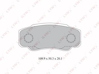 1 899 р. Колодки тормозные PEUGEOT Boxer CITROEN Jumper FIAT Ducato (94-) задние (4шт.) LYNX LYNX bd2217 LYNX bd2217  с доставкой в г. Кемерово. Увеличить фотографию 1