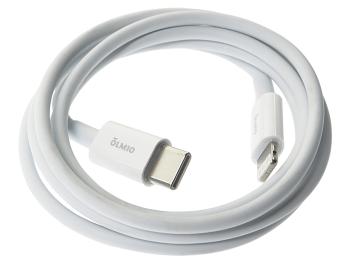 459 р. Кабель iPhone (5-)-USB Type C 1м белый OLMIO OLMIO olm-041666 OLMIO olm-041666  с доставкой в г. Кемерово. Увеличить фотографию 1