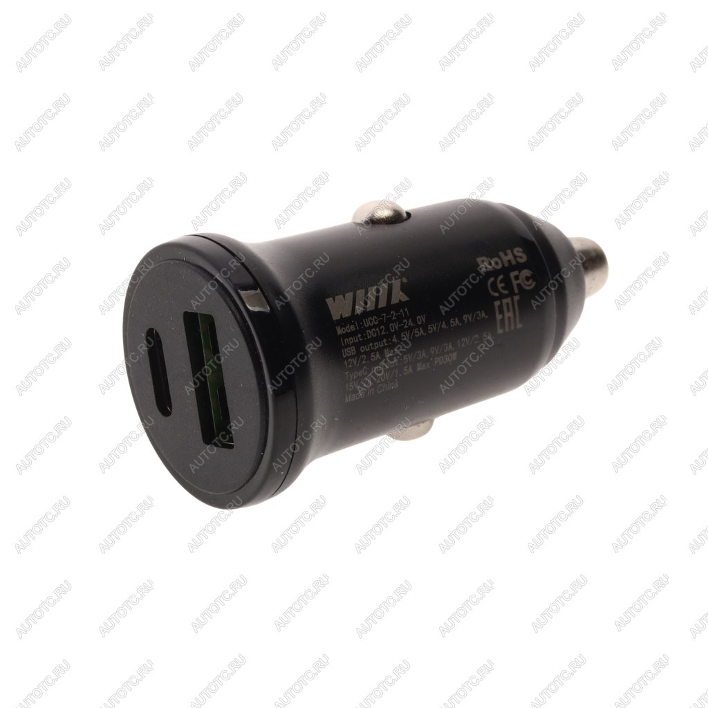 829 р. Устройство зарядное в прикуриватель 1USB + 1 Type C 12V WIIIX WIIIX ucc-7-2-11 WIIIX ucc-7-2-11  с доставкой в г. Кемерово