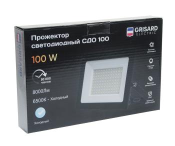 929 р. Светильник светодиодный 220V 100W 6500K черный GRISARD ELECTRIC GRISARD ELECTRIC gre-004-0001 GRISARD ELECTRIC gre-004-0001  с доставкой в г. Кемерово. Увеличить фотографию 4