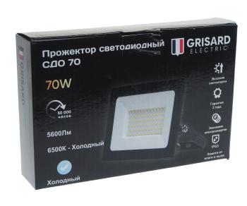 619 р. Светильник светодиодный 220V 70W 6500K черный GRISARD ELECTRIC GRISARD ELECTRIC gre-004-0007 GRISARD ELECTRIC gre-004-0007  с доставкой в г. Кемерово. Увеличить фотографию 4