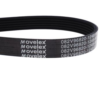 979 р. Ремень SITRAK HOWO поликлиновой привода компрессора кондиционера MOVELEX MOVELEX 082v968201248-mx MOVELEX 082v968201248-mx  с доставкой в г. Кемерово. Увеличить фотографию 2
