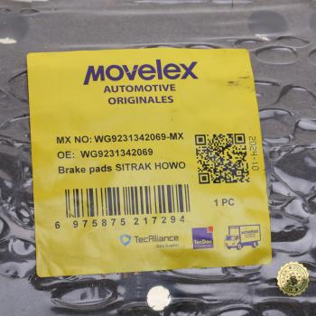 559 р. Накладка тормозной колодки SITRAK HOWO задняя (187х220) MOVELEX MOVELEX wg9231342069-mx MOVELEX wg9231342069-mx  с доставкой в г. Кемерово. Увеличить фотографию 3