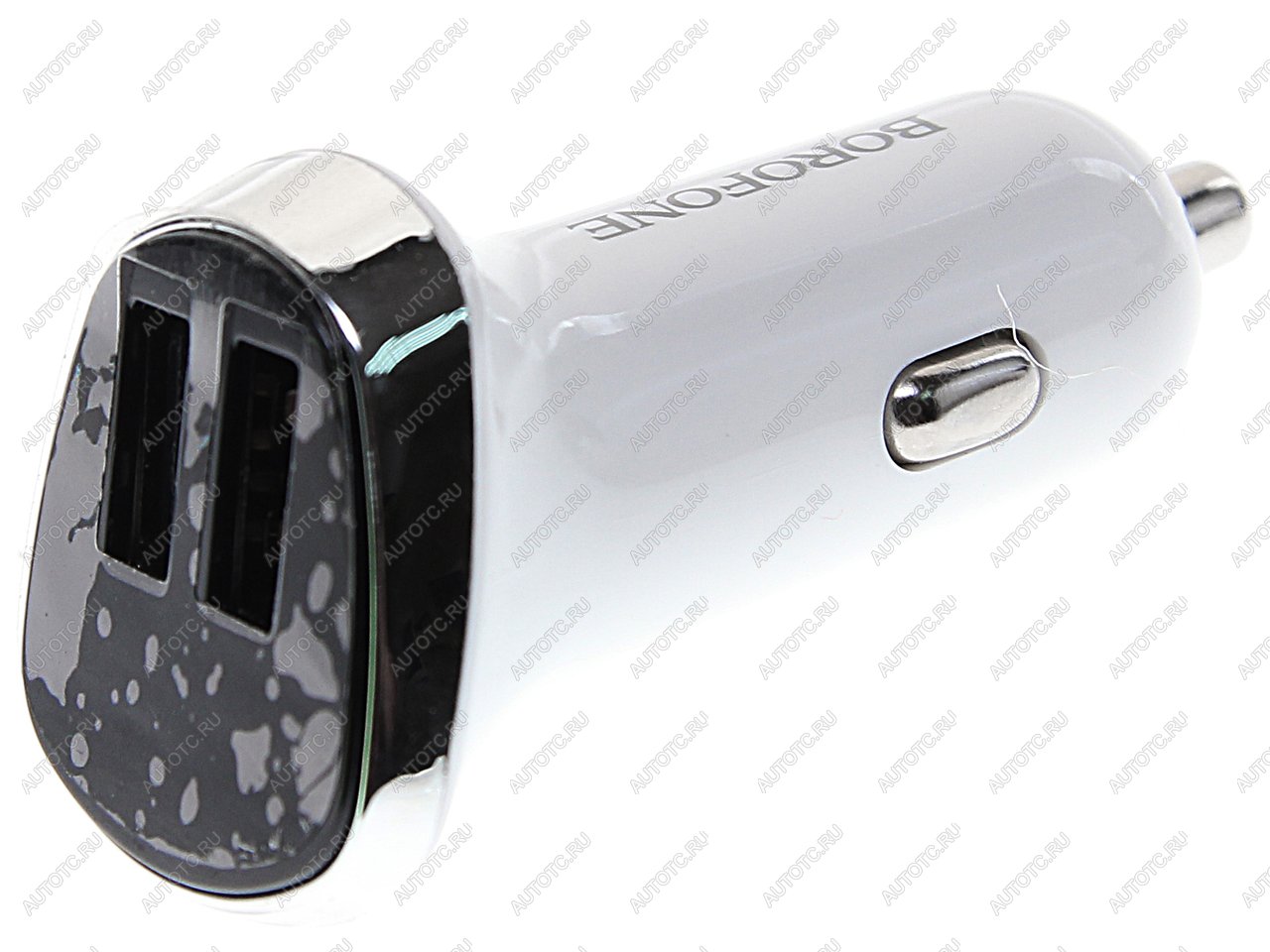 389 р. Устройство зарядное в прикуриватель 2USB 12V белое BOROFONE BOROFONE bz15 white BOROFONE bz15 white  с доставкой в г. Кемерово