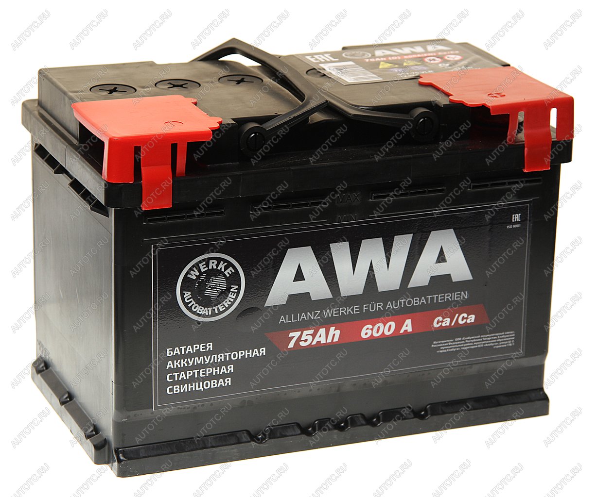 10 999 р. Аккумулятор AWA PRO 75Ач обратная полярность AWA 6ст75(0)  с доставкой в г. Кемерово
