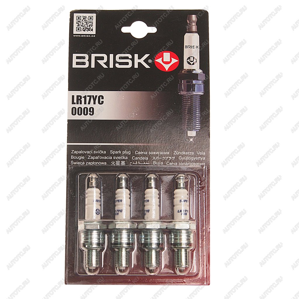 999 р. Свеча зажигания ЗМЗ-406 BRISK LR17YC SUPER комплект BRISK lr17yc  с доставкой в г. Кемерово