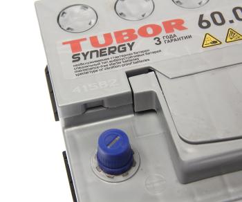 10 999 р. Аккумулятор TUBOR Synergy 60Ач обратная полярность,низкий TUBOR 6ст60(0)  с доставкой в г. Кемерово. Увеличить фотографию 2