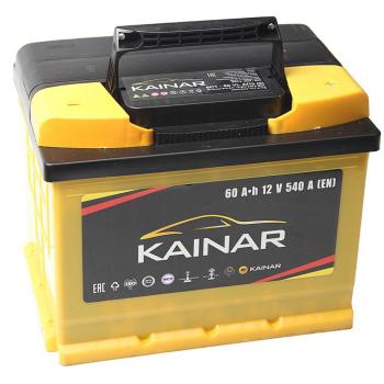 6 999 р. Аккумулятор KAINAR 60Ач обратная полярность, низкий KAINAR 6ст60(0)  с доставкой в г. Кемерово. Увеличить фотографию 1