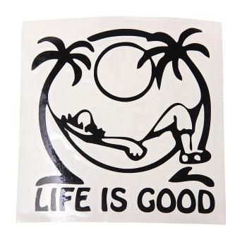 108 р. Наклейка виниловая вырезанная LIFE IS GOOD 11Х11см AUTOSTICKERS AUTOSTICKERS и-91  с доставкой в г. Кемерово. Увеличить фотографию 1