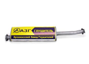 5 349 р. Глушитель ГАЗ-3302,3221 дв.CUMMINS 2.8,УМЗ-4216 ЕВРО-4 выход боковой усиленный АЗГ АЗГ 3221-1201008-50  с доставкой в г. Кемерово. Увеличить фотографию 1