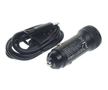 250 р. Устройство зарядное в прикуриватель 2USB 12V кабель USB Type C HOCO HOCO z49 black  с доставкой в г. Кемерово. Увеличить фотографию 2