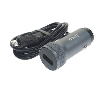 529 р. Устройство зарядное в прикуриватель 1USB 12V HOCO HOCO z49a grey  с доставкой в г. Кемерово. Увеличить фотографию 1