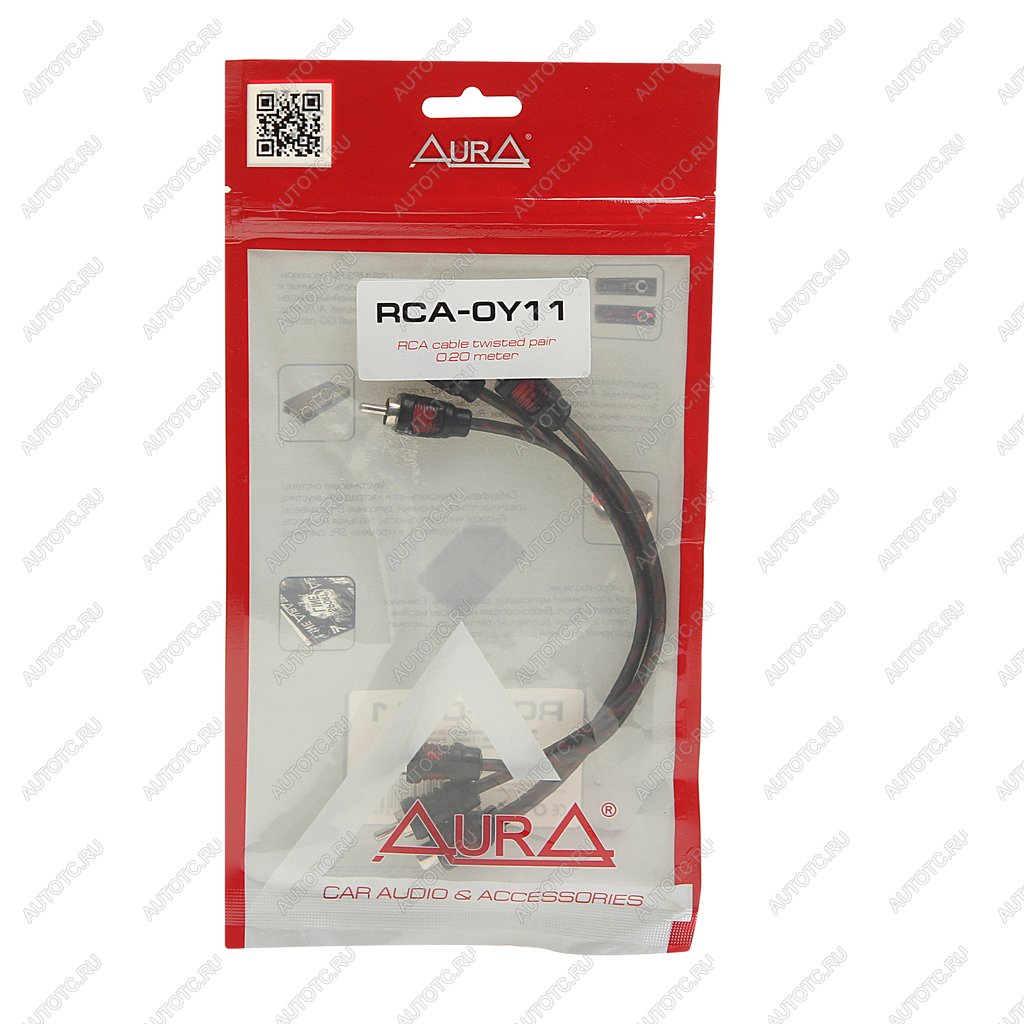 559 р. Переходник RCA-2RCA 2шт. AURA AURA rca-0y11  с доставкой в г. Кемерово