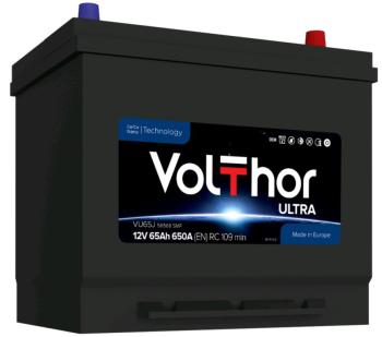 13 349 р. Аккумулятор VOLTHOR Ultra 65Ач обратная полярность VOLTHOR 6ст65(0) 56568 d23  с доставкой в г. Кемерово. Увеличить фотографию 1