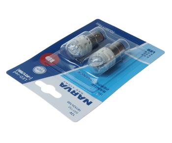 1 069 р. Лампа светодиодная 12V P215W BAY15d блистер (2шт.) LED Red NARVA NARVA 18152-2бл  с доставкой в г. Кемерово. Увеличить фотографию 2