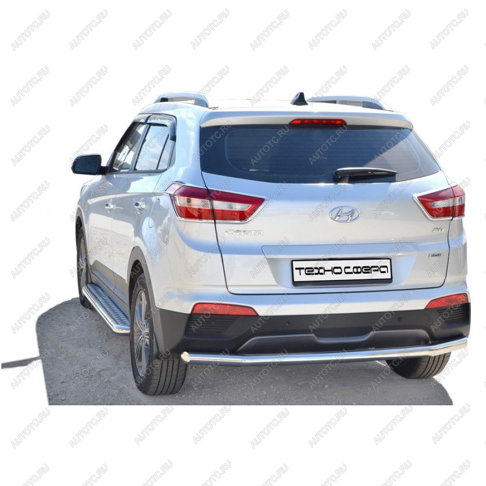 8 799 р. Защита ЗАДН. БАМПЕРА  «Труба.» d63,5     Hyundai CRETA   КРАШ  2046 к  с доставкой в г. Кемерово