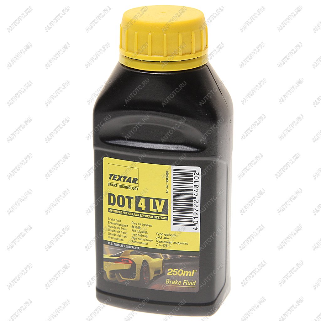 329 р. Жидкость тормозная DOT-4 0.25л TEXTAR TEXTAR 95006000  с доставкой в г. Кемерово