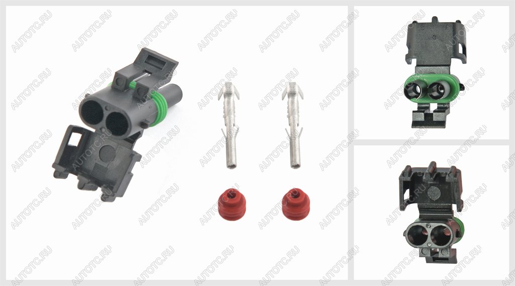 619 р. Разъем SCANIA,FORD электрический (2-х контактный) TE PARTS TE PARTS 7730522  с доставкой в г. Кемерово