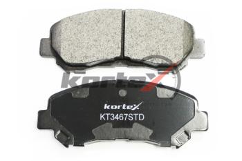 1 559 р. Колодки тормозные NISSAN Qashqai (J10E),X-Trail (T31) передние (4шт.) KORTEX KORTEX kt3467std  с доставкой в г. Кемерово. Увеличить фотографию 2