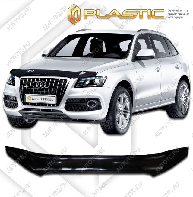 2 299 р. Дефлектор капотаClassic черныйAudiQ5 2008–2012  2010010103392  с доставкой в г. Кемерово
