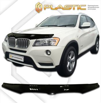 2 199 р. Дефлектор капотаClassic черныйBMWX3 2010–н.в.  2010010108847  с доставкой в г. Кемерово. Увеличить фотографию 1