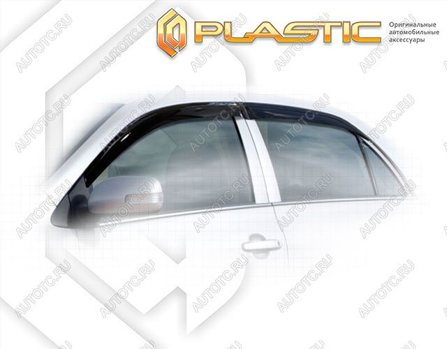 2 099 р. Ветровики дверейClassic полупрозрачныйToyotaCorolla Cедан2007-2010E150Chrome molding=120,  2010030302010  с доставкой в г. Кемерово