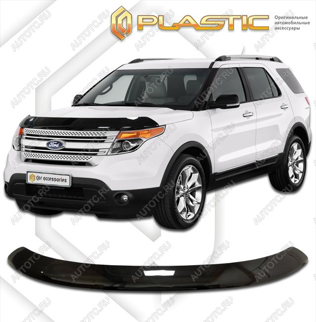 2 199 р. Дефлектор капотаClassic черныйFordExplorer 2011–2015.  2010010107659  с доставкой в г. Кемерово