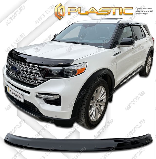 2 079 р. Дефлектор капотаClassic черныйFordExplorer VI поколение, джипsuv 5 дв., рынок США 2019 - н.в.U625  2010010118143  с доставкой в г. Кемерово