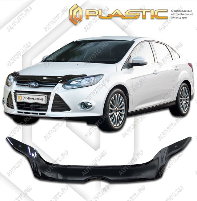 2 299 р. Дефлектор капотаClassic черныйFordFocus 3 седан2011–2015  2010010106287  с доставкой в г. Кемерово