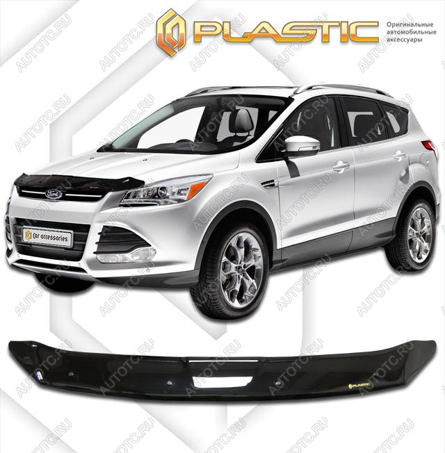 1 999 р. Дефлектор капотаClassic черныйFordKuga 2012–2016  2010010108878  с доставкой в г. Кемерово