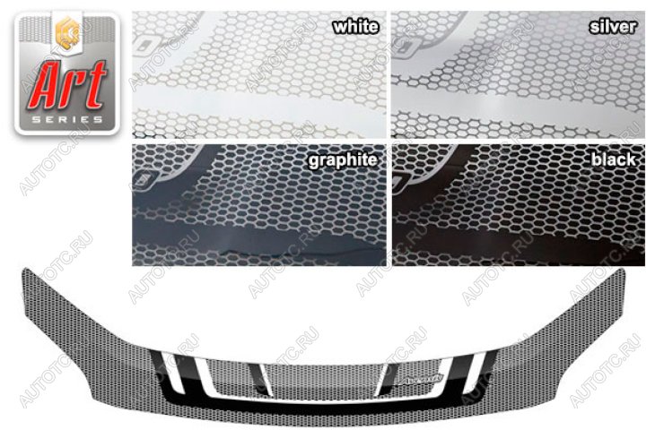 2 449 р. Дефлектор капотаСерия Art чернаяToyotaAvensis 2003-2008T250-T255  2010011500947  с доставкой в г. Кемерово