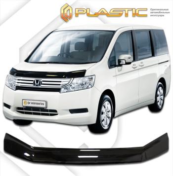 2 199 р. Дефлектор капотаClassic черныйHondaStepwgn 2009–2015RK  2010010108700  с доставкой в г. Кемерово. Увеличить фотографию 1